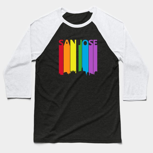 San Jose LGBT Pride Support Baseball T-Shirt by GWENT